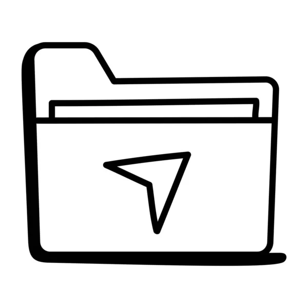Folder Icon Vector Illustration — Stock Vector
