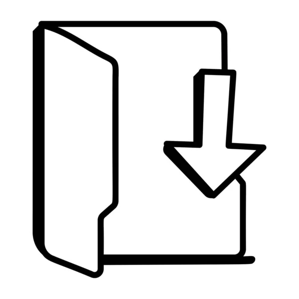 Descargar Vector Icono Flecha Señal Línea Delgada Ilustración Símbolo Contorno — Archivo Imágenes Vectoriales