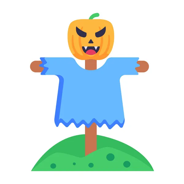 Cute Scarecrow Vector Illustration Design — Stock Vector