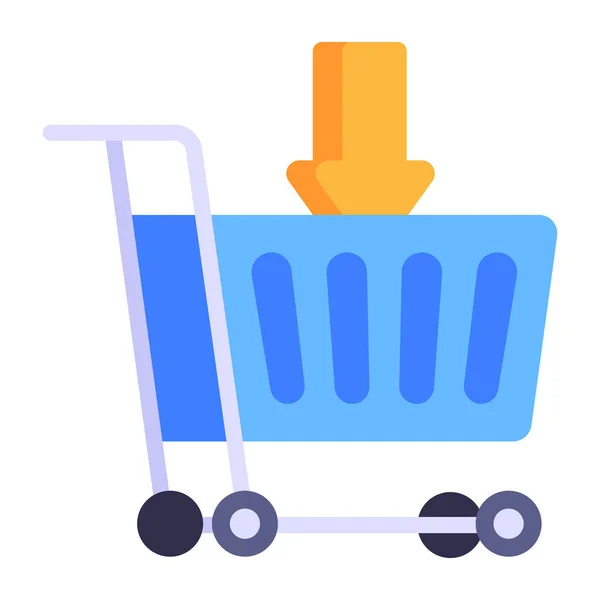 Shopping Cart Simple Design — Stock Vector