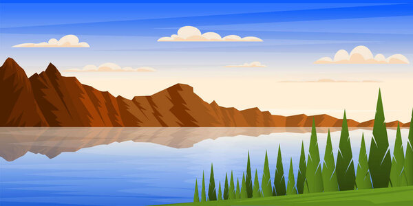 vector illustration design, nature background