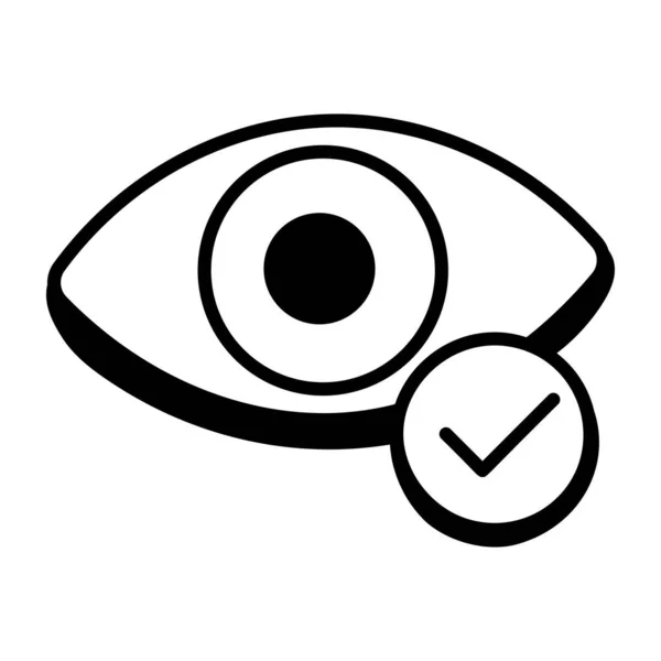 Ojo Icono Vector Ilustración — Vector de stock