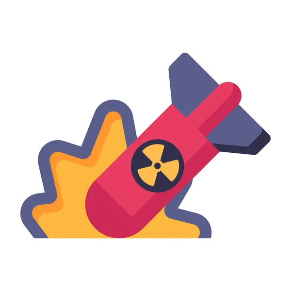 Fuente Energía Nuclear Vector Icono Ilustración Símbolo Aislado — Vector de stock