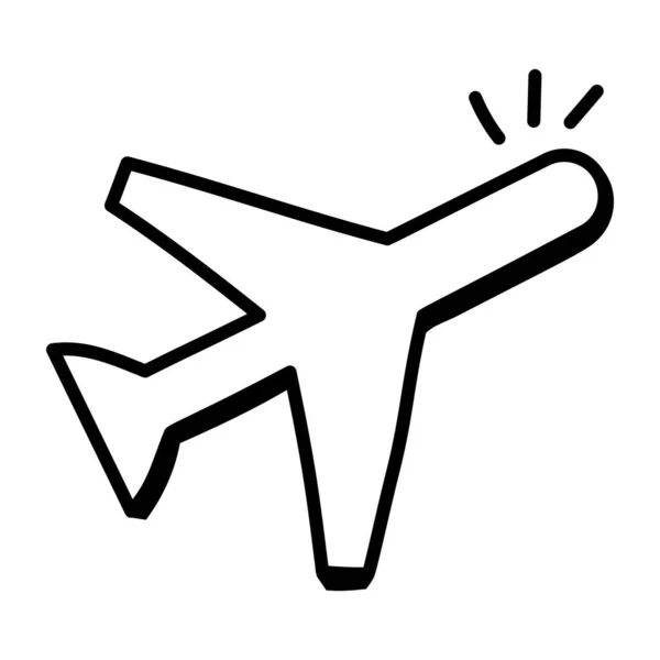 Airplane Icon Vector Illustration — Stock Vector