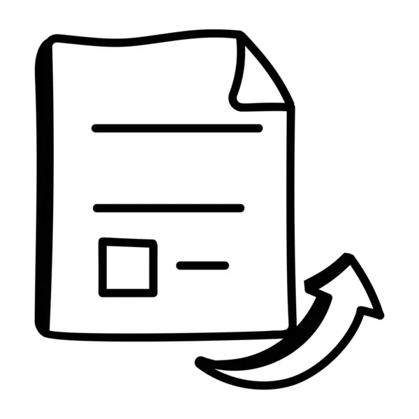 ファイルのドキュメントアイコンベクトル図 — ストックベクタ