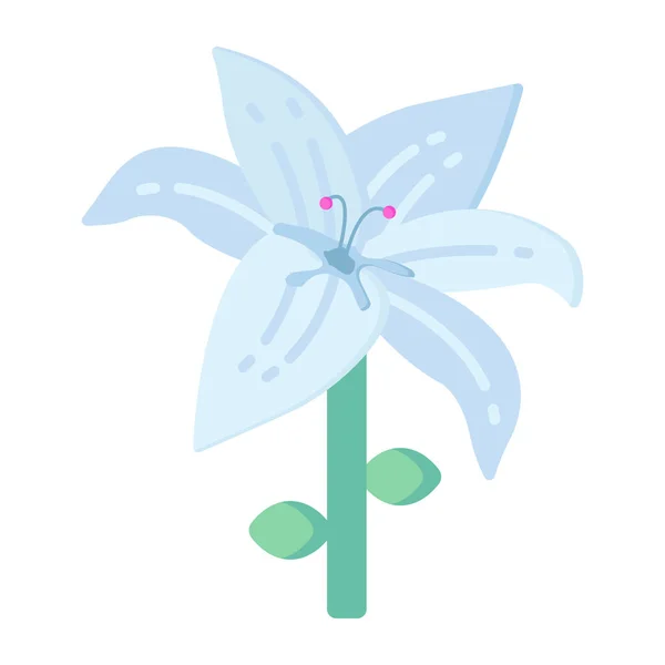 Όμορφο Καλοκαιρινό Λουλούδι Απλός Σχεδιασμός — Διανυσματικό Αρχείο