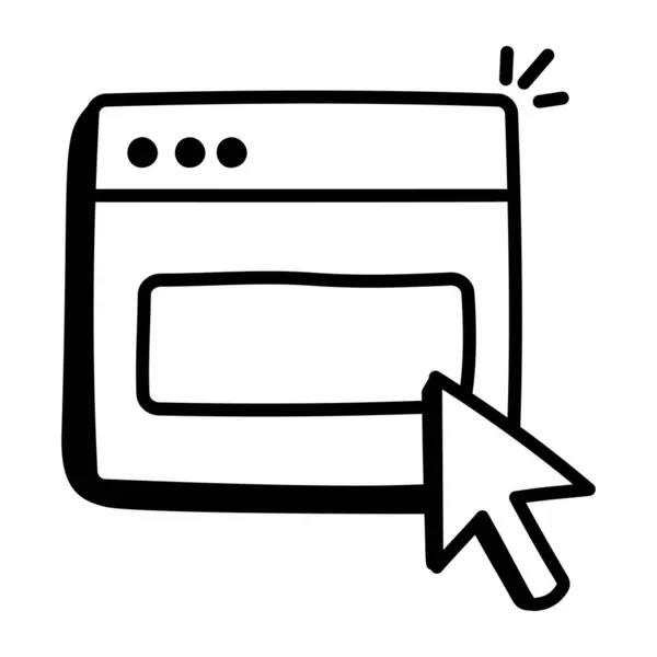 Browser Symbol Vektor Illustration — Stockvektor