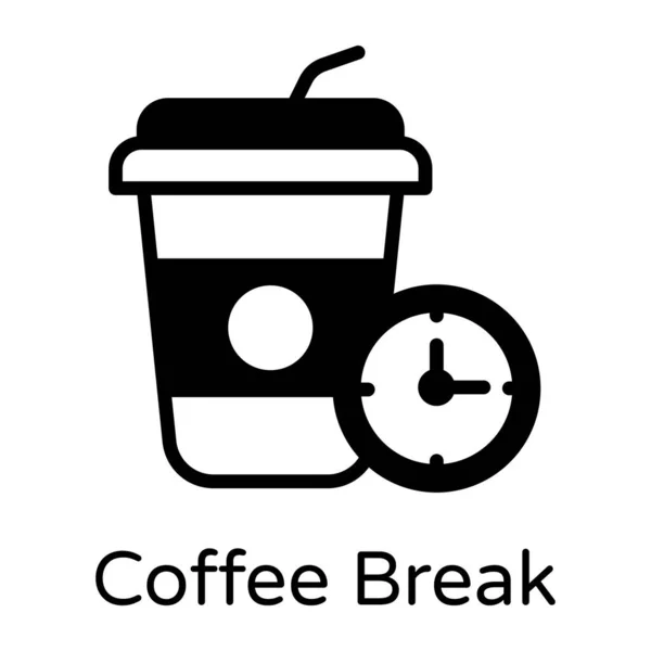 Ikona Vektoru Šálku Kávy — Stockový vektor