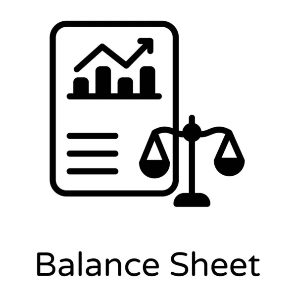 Vektor Illustration Gestaltung Der Bilanz — Stockvektor