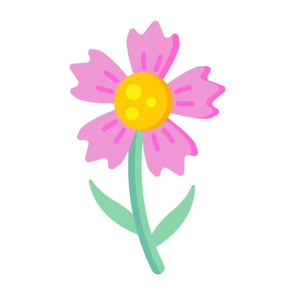 Flor Vector Ilustración Diseño — Vector de stock