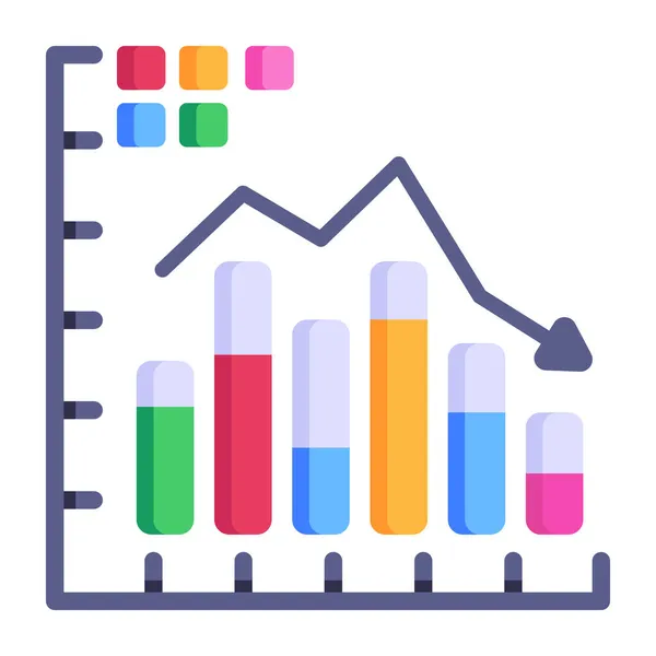 Gráfico Concepto Financiero — Archivo Imágenes Vectoriales