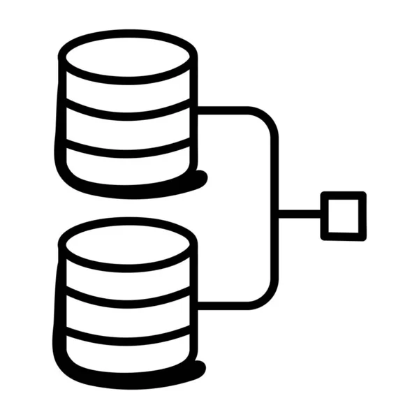 Serveurs Données Hébergeant Icône Isométrique Illustration Vectorielle — Image vectorielle