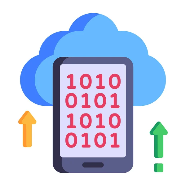 Cloud Computing Einfaches Design — Stockvektor