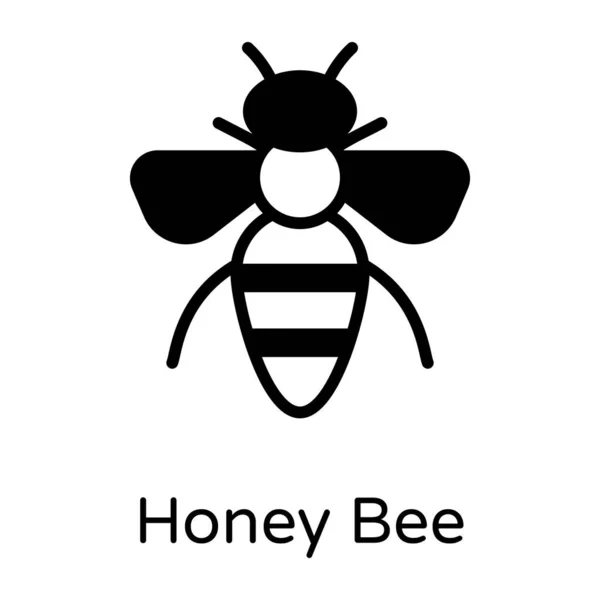 Pszczoła Projektowania Ilustracja Wektorowa — Wektor stockowy