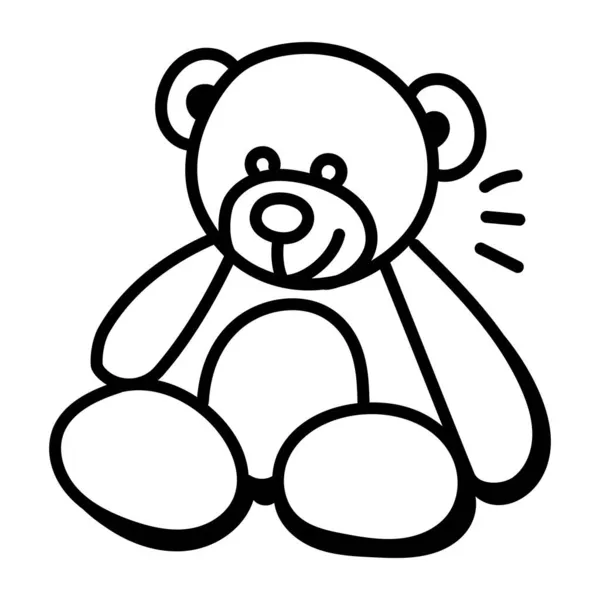 Teddybär Mit Spielzeug — Stockvektor