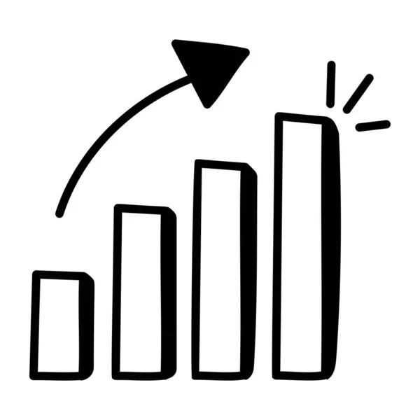 Wirtschaftsgrafik Symbol Vektor Illustration — Stockvektor