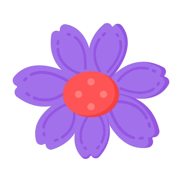 Εικόνα Λουλουδιού Γελοιογραφία Των Λουλουδιών Διανυσματική Απεικόνιση Για Σχεδιασμό Web — Διανυσματικό Αρχείο