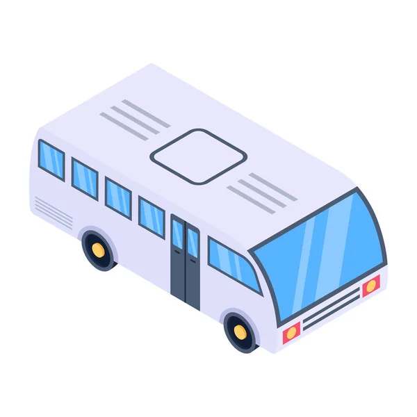 Autobus Icona Web Semplice Illustrazione — Vettoriale Stock
