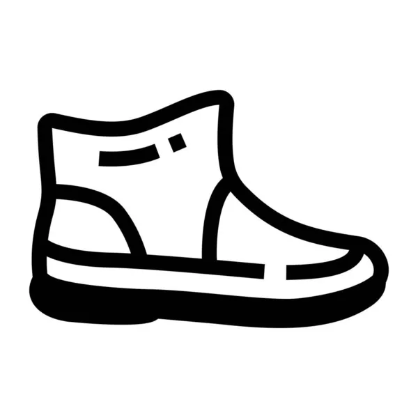 Cipő Lapos Vektor Ikon — Stock Vector