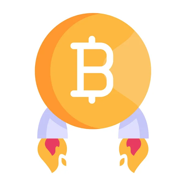 Concept Bitcoin Illustration Vectorielle — Image vectorielle