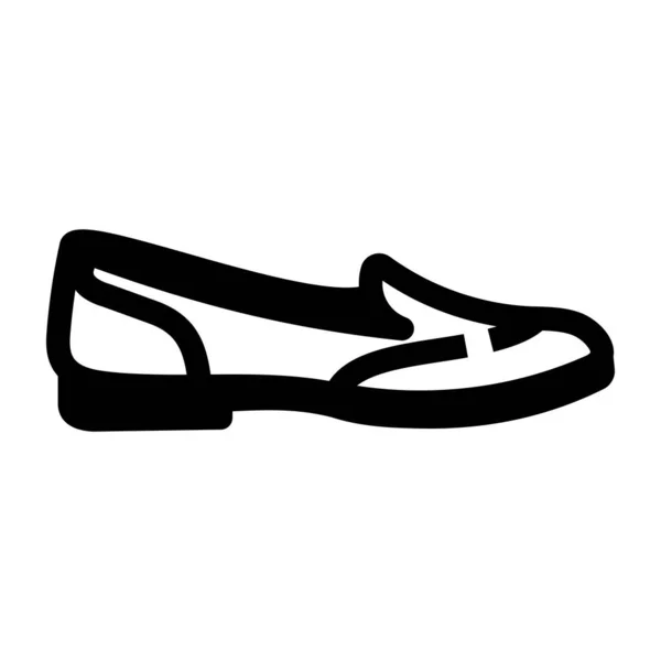 Schoenen Web Icoon Eenvoudige Illustratie — Stockvector