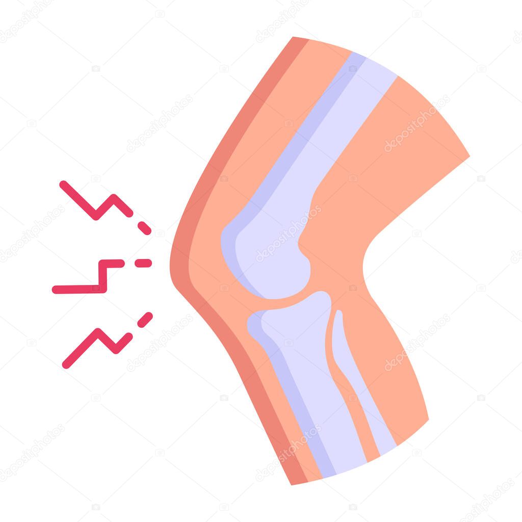 knee pain vector illustration design