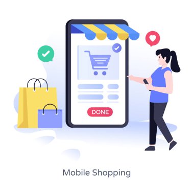 İnternetten alışveriş. Web simgesi