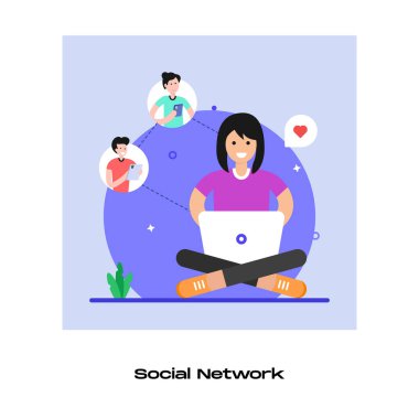 Birlikte çalışan insanlar. vektör illüstrasyonu