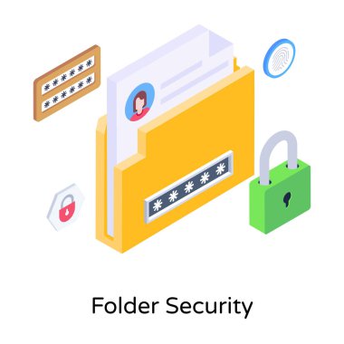 Güvenlik sistemi kavramı, vektör illüstrasyonu 
