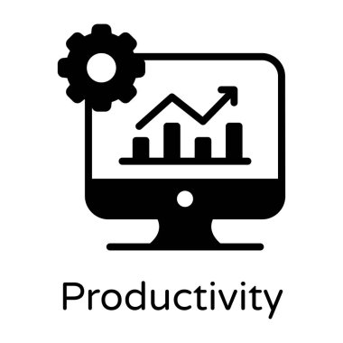 analitik vektör simgesi modern basit tasarım