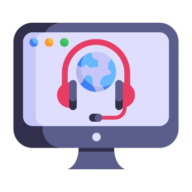 Çağrı merkezi. Web simgesi