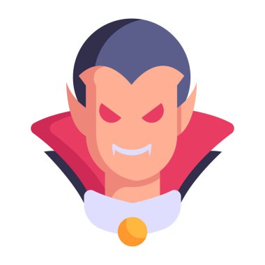 çizgi film Drakula karakter vektör çizimi