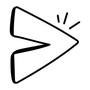 Okun vektör illüstrasyonu, modern simge