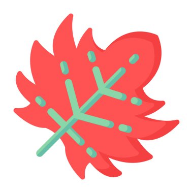 Yaprak ikonu vektör illüstrasyonu