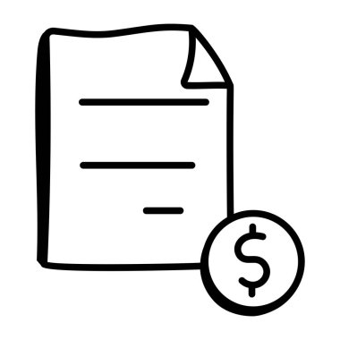 belge simgesi vektör illüstrasyonu