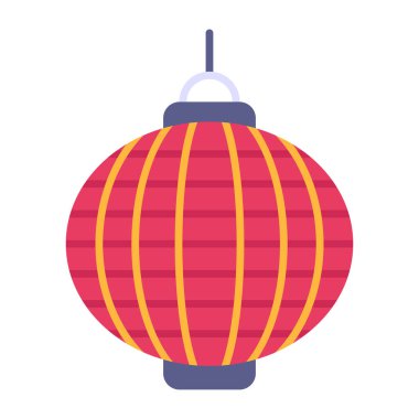 Çince yeni yıl fener vektör illüstrasyonu