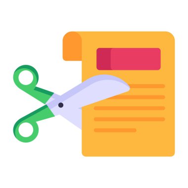 makas simgesi vektör illüstrasyonu