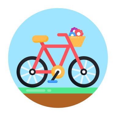 Bisiklet vektör çizim tasarım