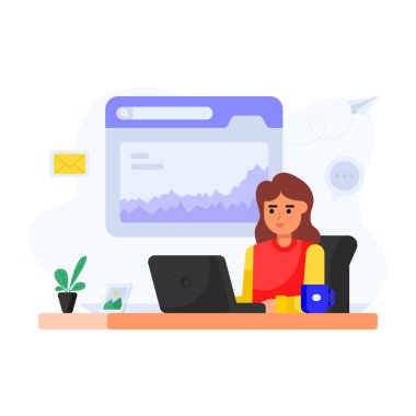 ortam pazarlama vektör illüstrasyonu