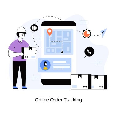 Harita işaretçisi olan erkek ve kadın vektör çizimi