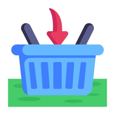 Alışveriş arabası. Basit tasarım