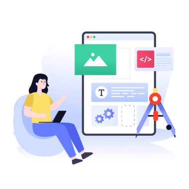 Bir iş konseptinin vektör illüstrasyonu 