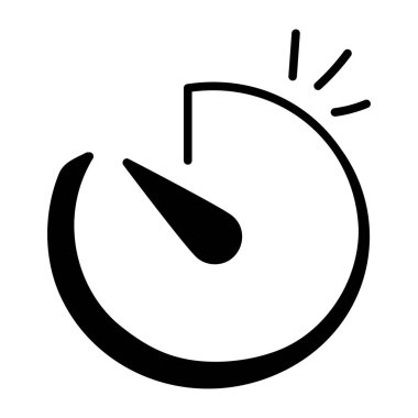 Hız göstergesi simgesinin vektör illüstrasyonu