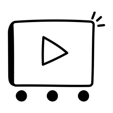 Video oynatıcı. Basit resimleme