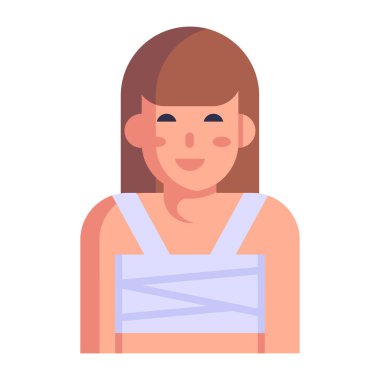 Çantası ve hediye kutusu çizimi olan kadın