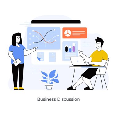 İş ve finans ikonu kavramının vektör illüstrasyonu.