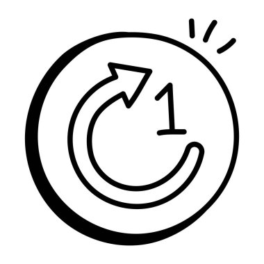  vektör illüstrasyon tasarımını yeniden başlat