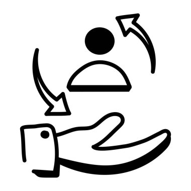 kontak vektör illüstrasyon tasarımı