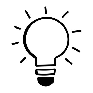 Fikir simgesi vektör illüstrasyonu