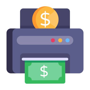 Para için. Web simgesi basit tasarım